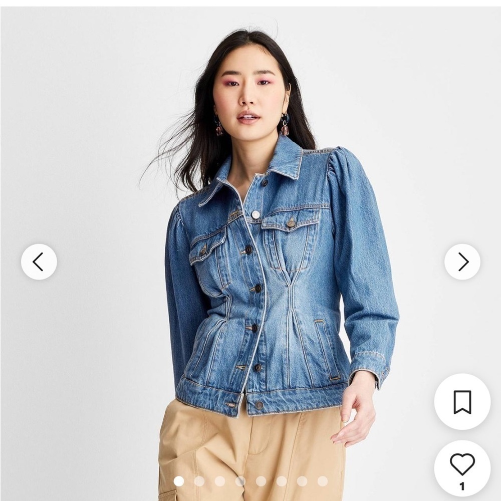 New-future collective Gabriella Karefa-Johnson-XS-medium wash-denim jacket